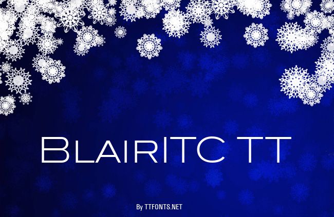 BlairITC TT example